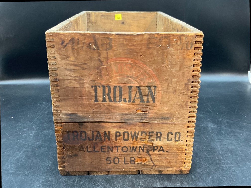 Trojan Powder Co. Dynamite Wooden Crate