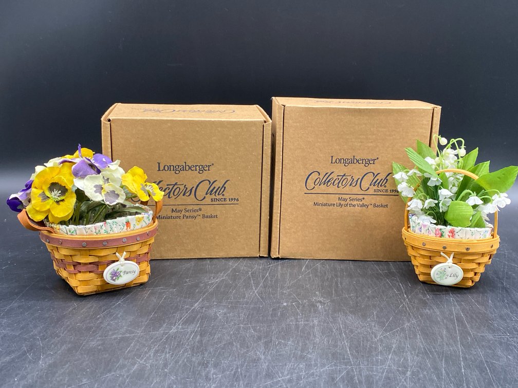 Longaberger Collector's May Series Flower Baskets