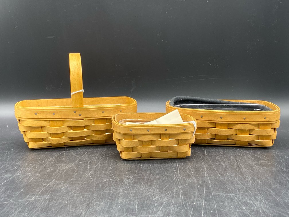 Longaberger Handwoven Desktop Baskets