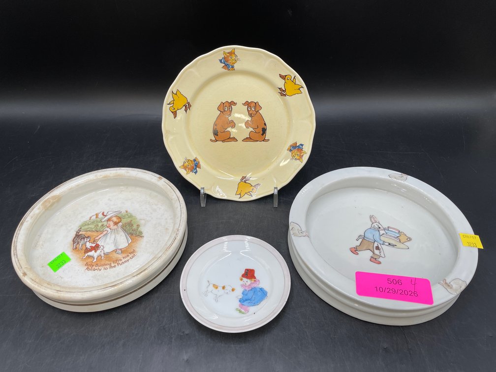 Harker Pottery Vintage Children's Dinnerware