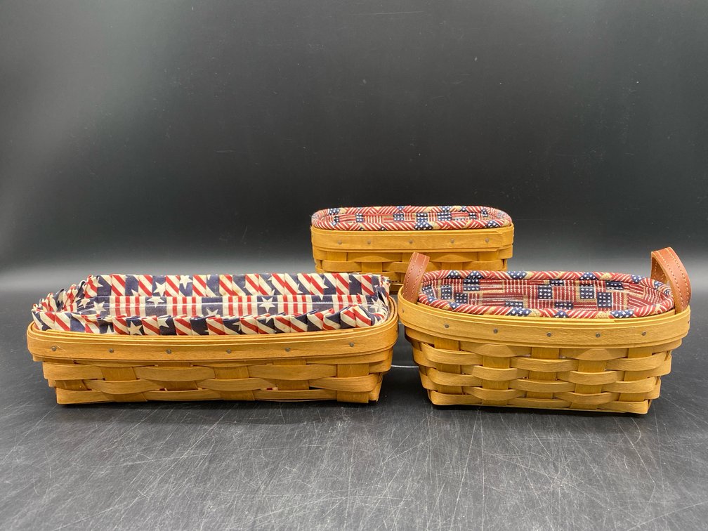 Longaberger Patriotic Mini Baskets