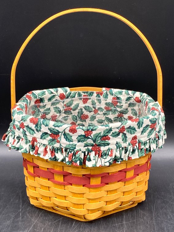 Longaberger 1997 Snowflake Christmas Basket