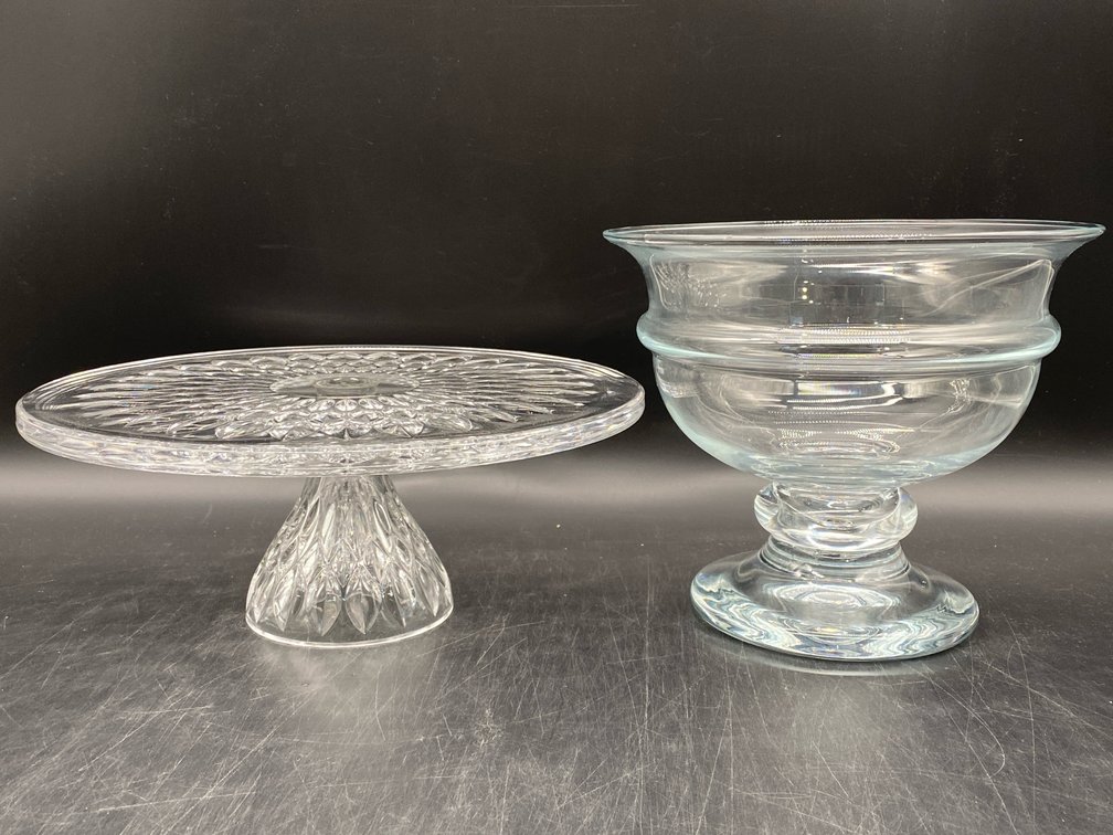 Crystal Chalet Lead Cake Stand & Related