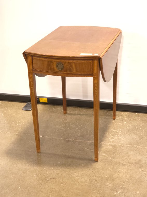 Inlaid Pembroke Side Table