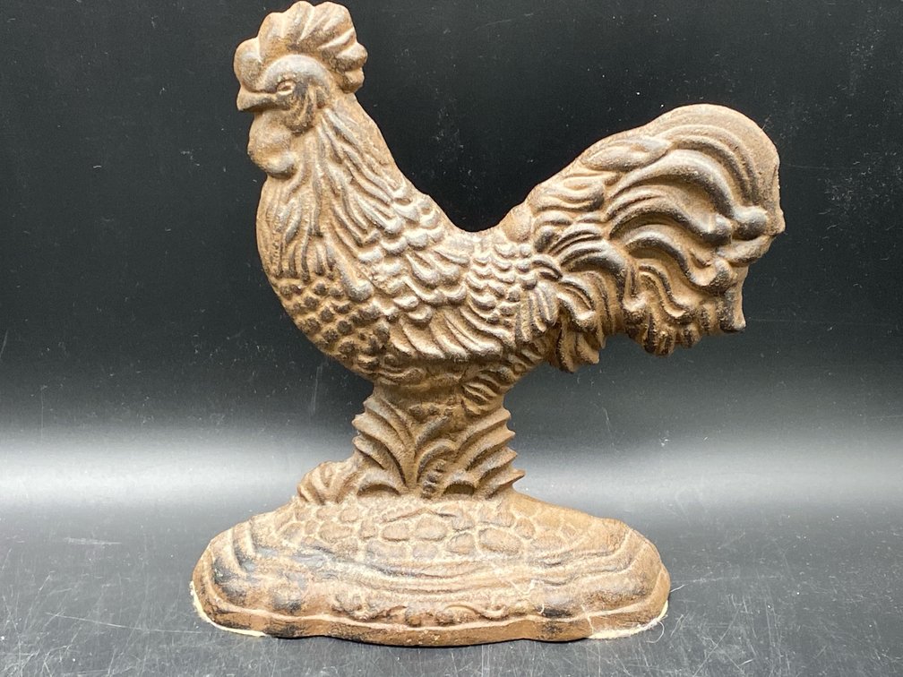 Cast Iron Rooster Door Stop