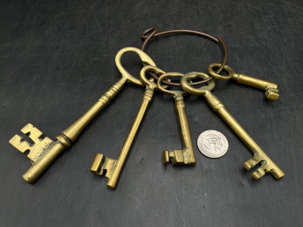 Brass Skeleton Keys