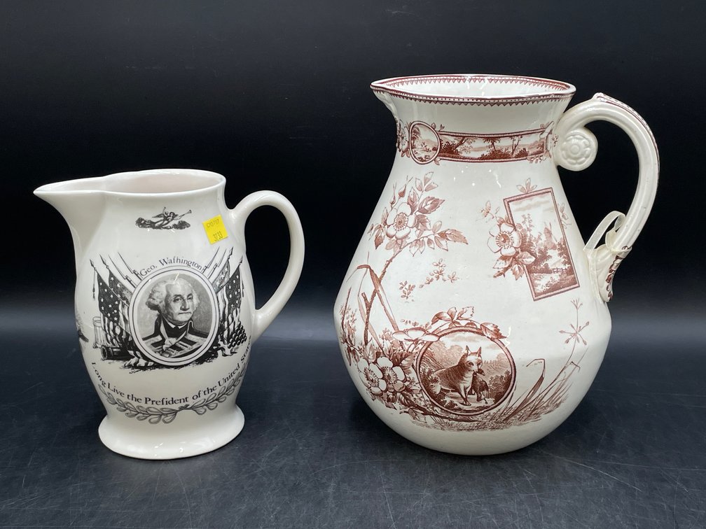 19th and 20th c Ceramic Pitchers