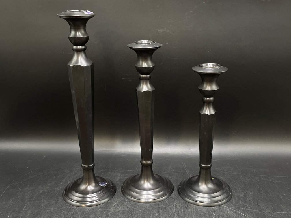 Metal Candlestick Set