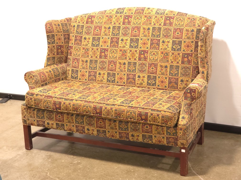 Wingback Settee