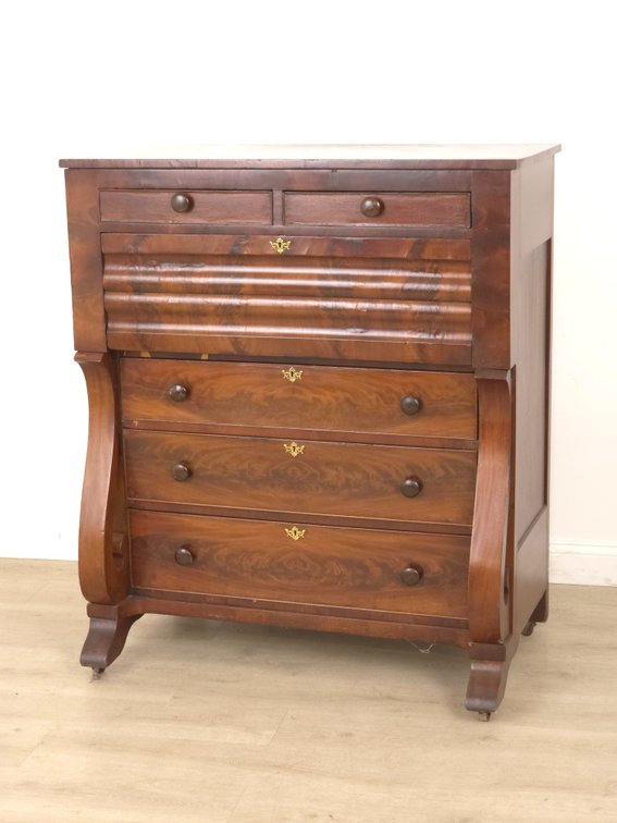 Figured Mahogany Chest of Drawers