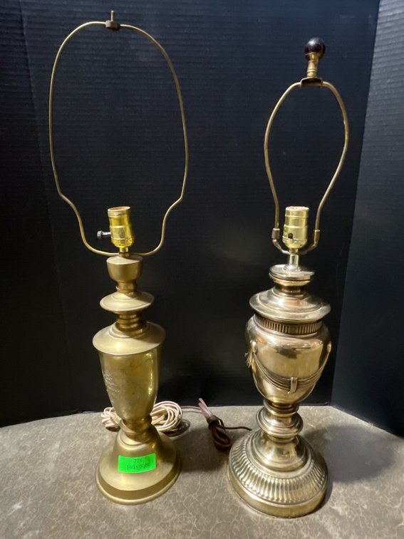 Brass Toned Table Lamps