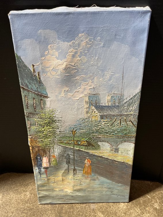 Thompson Parisian Street Oil Painting