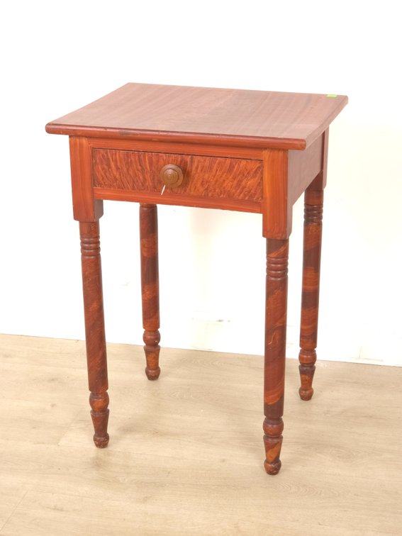 19th c. Grain Painted Country Side Table