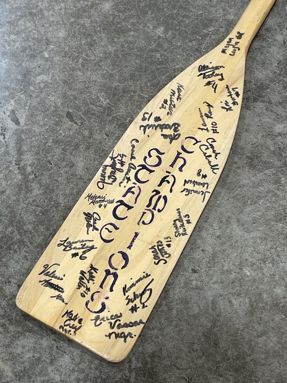 State Champions Wooden Paddle
