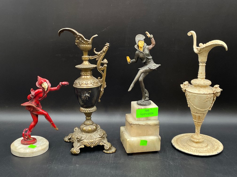 Art Deco Statues & Mantle Ewers