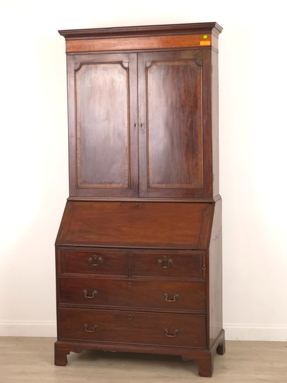 19th c. Mahogany Secretary Bookcase