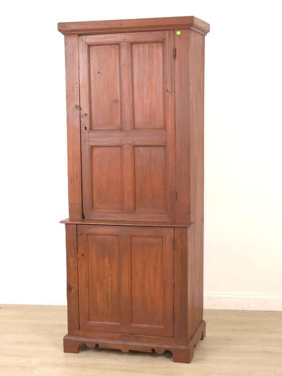 19th c. Slender Pine Cupboard