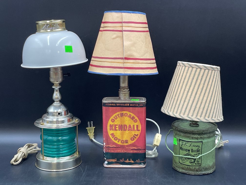 Converted Table Lamps