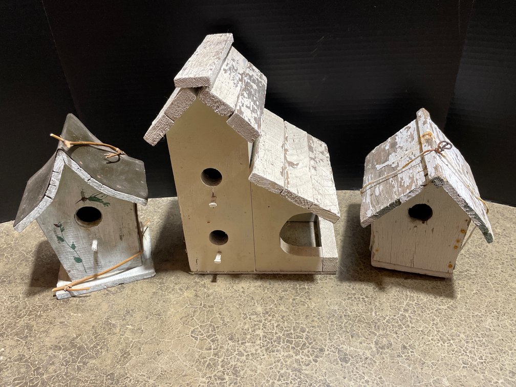 Vintage Wood Birdhouses
