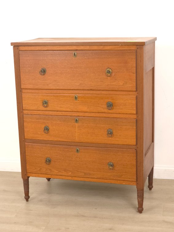 19th c. Footed Chest of Drawers