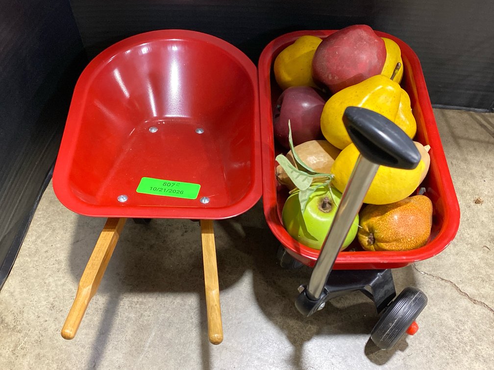 Toy Wagon & Wheelbarrow Set