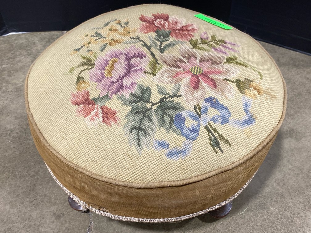 Floral Foot Stool