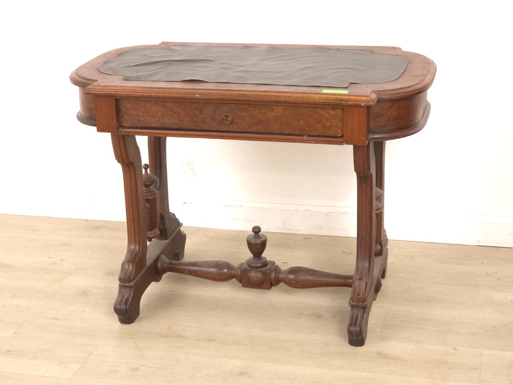 Burl Veneer Writing Desk