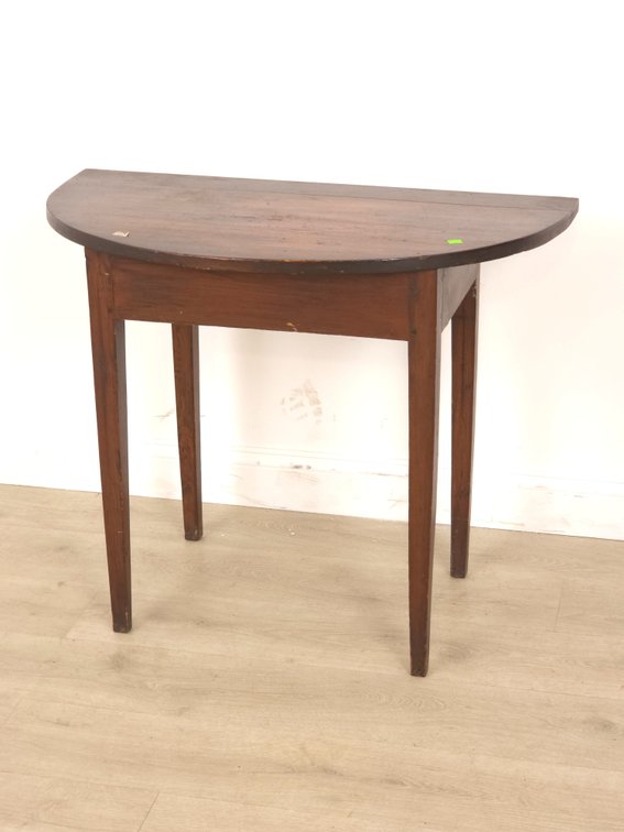 Antique Demilune Hall Table