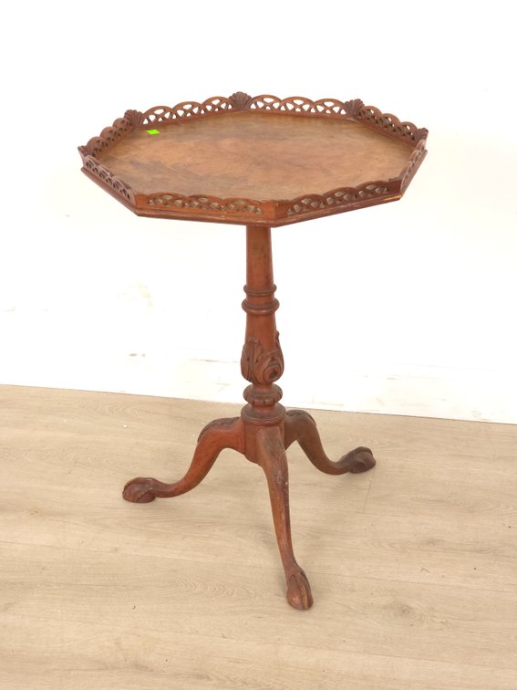 Burled Mahogany Wine Stand