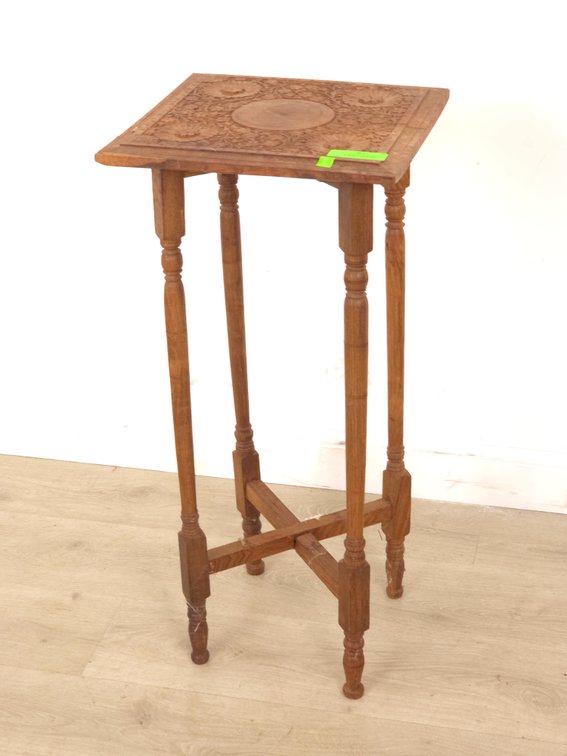 Carved Plant Stand