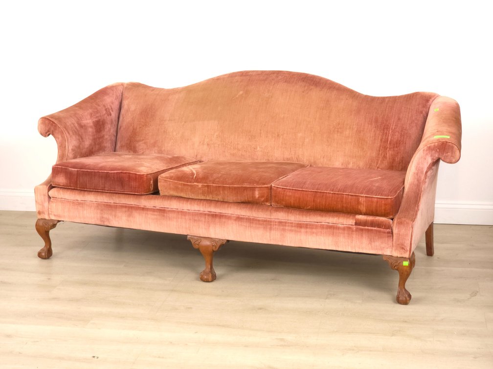 Vintage Camelback Sofa