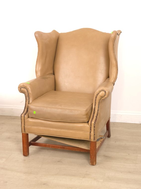 Vintage Leather Wingback