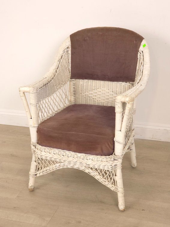 Antique Wicker Armchair