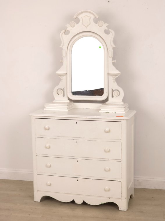 Painted Dresser & Mirror