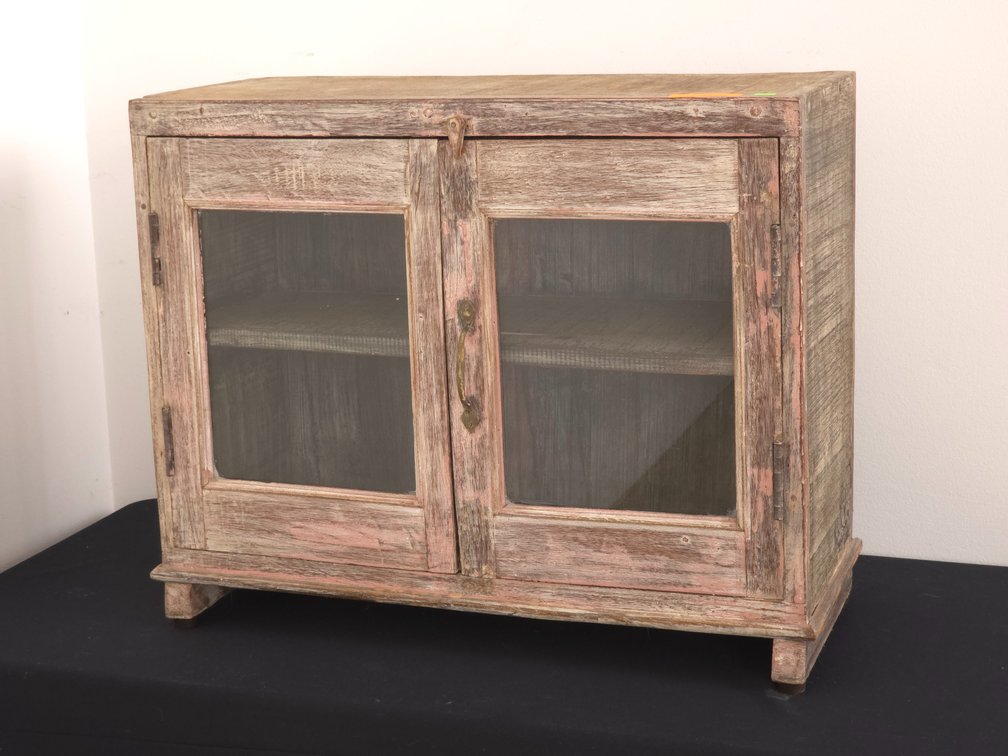 Benchmade Glass Front Cabinet