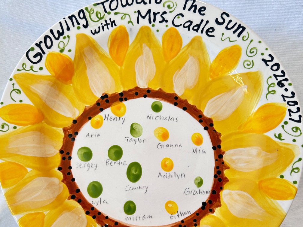 Kindergarten Class Plate: Cadle