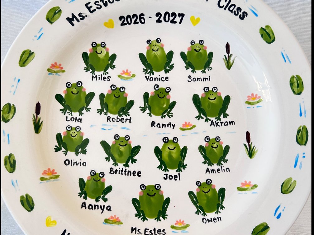 Kindergarten Class Plate: Estes