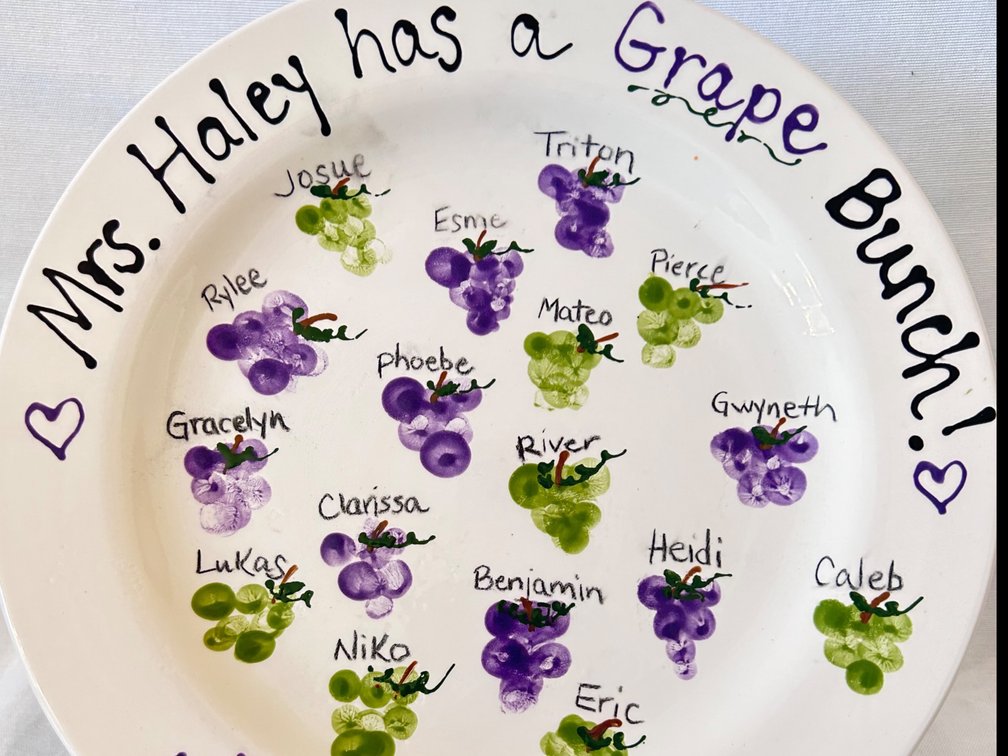 1st Grade Class Plate: Haley