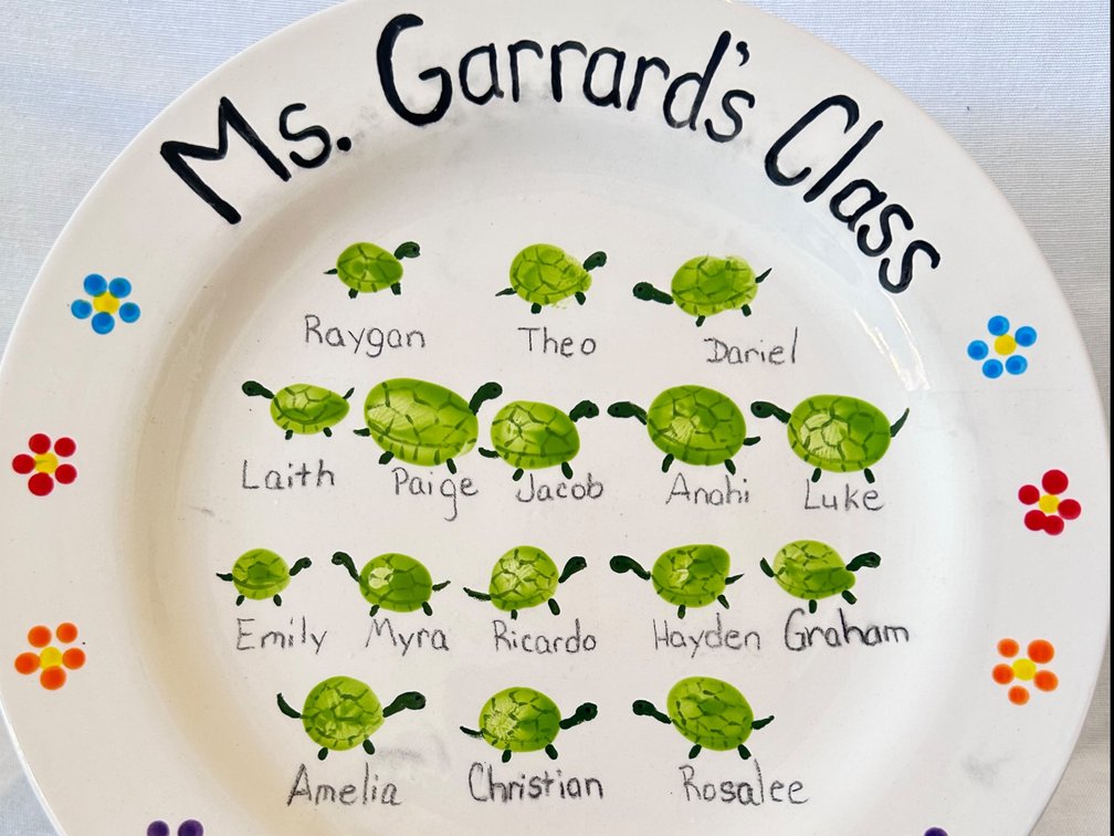 1st Grade Class Plate: Garrard