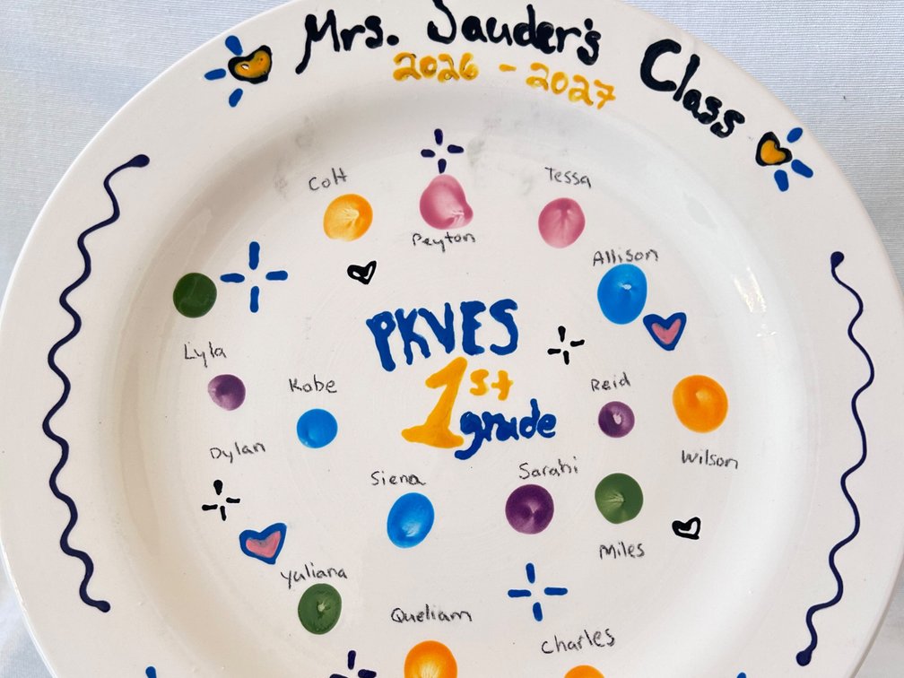 1st Grade Class Plate: Sauder