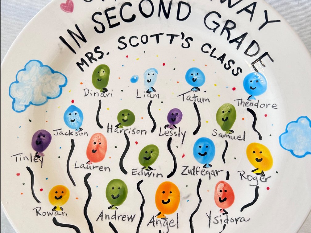 2nd Grade Class Plate: Scott