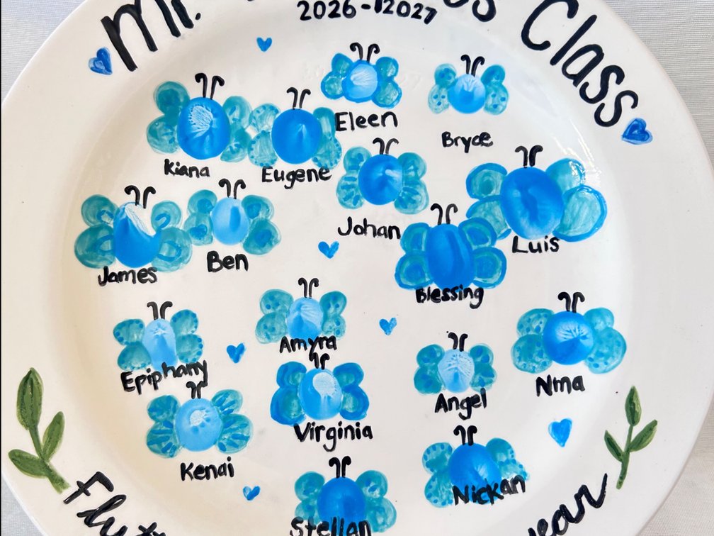 2nd Grade Class Plate: Wampole