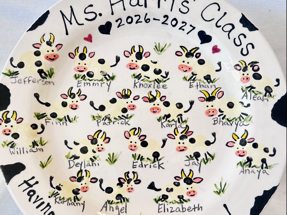 3rd Grade Class Plate: Harris