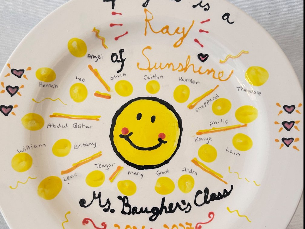 4th Grade Class Plate: Baugher