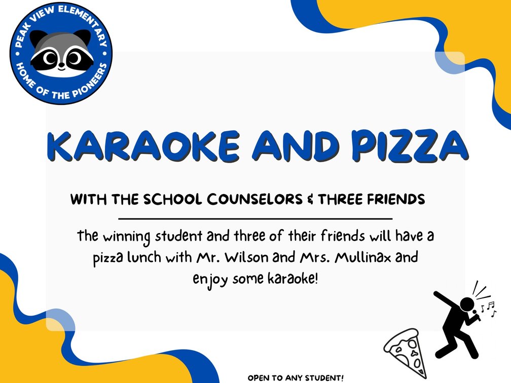 Counselor Pizza Party and Karaoke