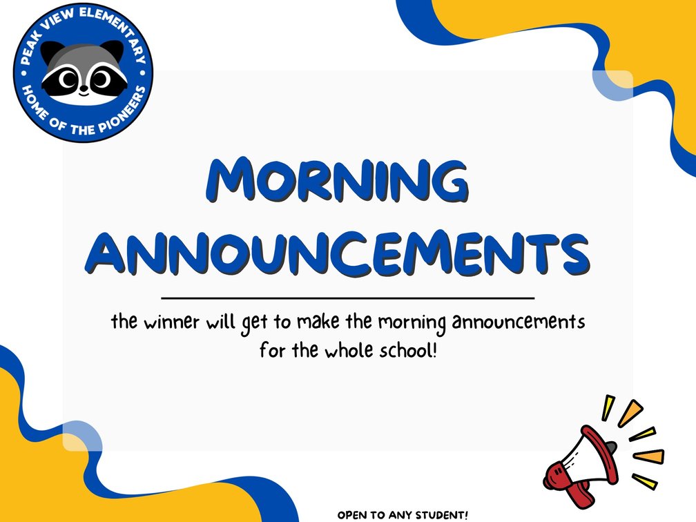 Make the Morning Announcements