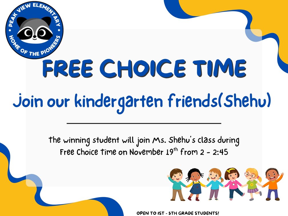 Kindergarten Free Choice with Ms. Shehu