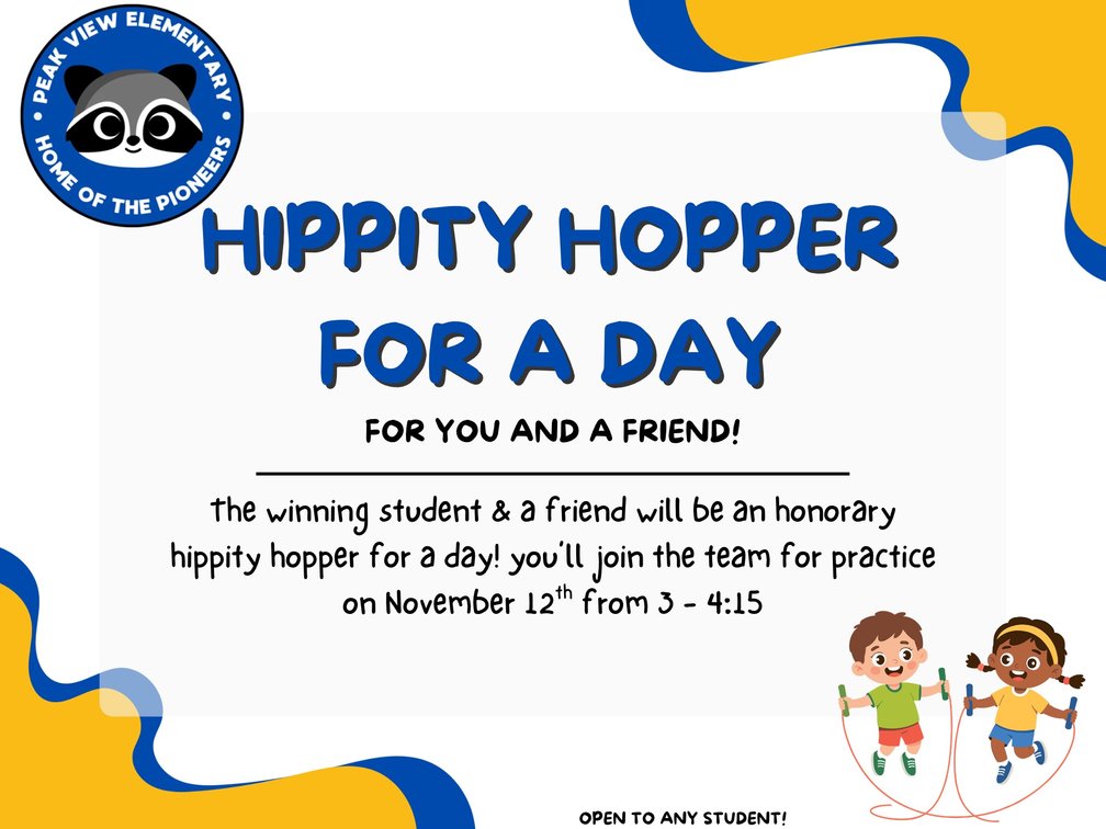 Hippity Hopper for a Day for You and a Friend