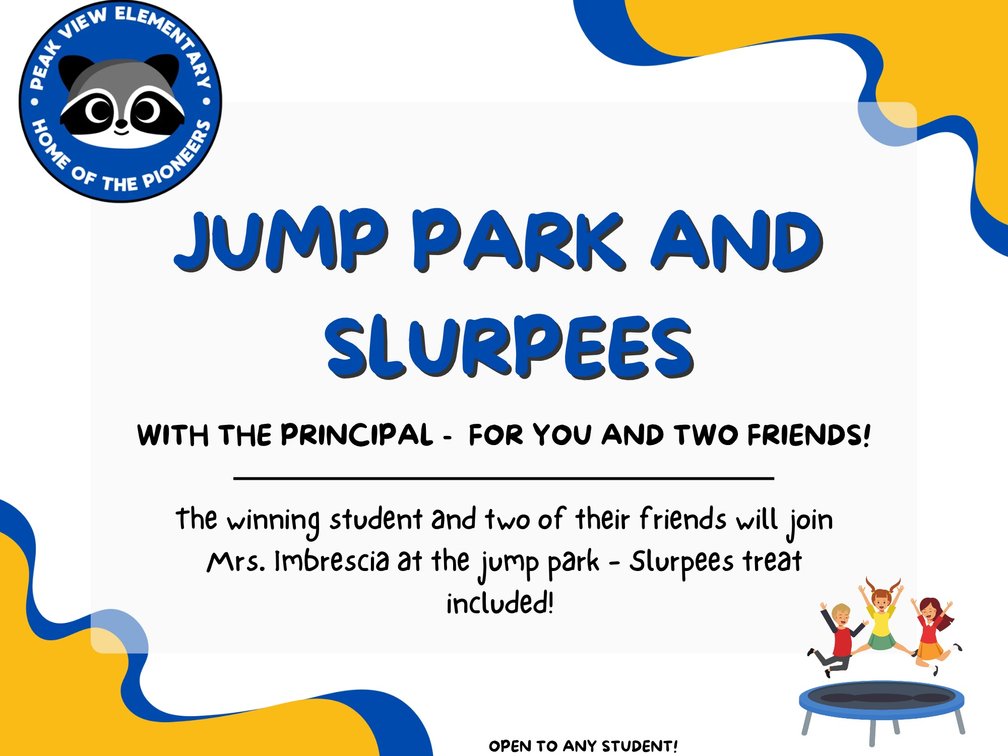 Jump Park and Slurpees with Mrs.Imbrescia