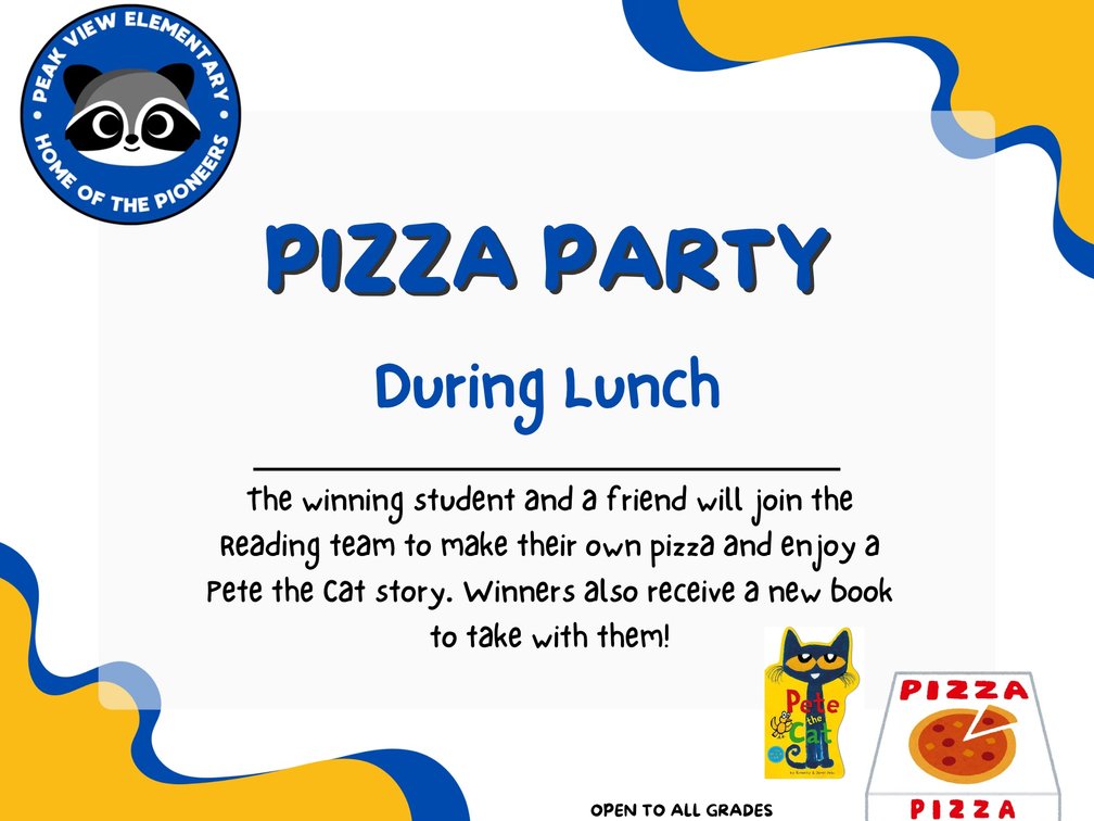 Perfect Pizza Party with the Reading Team PLUS a Special Guest
